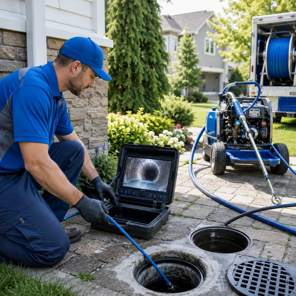 Outdoor drain cleaning professionals serving Clontarf, MN