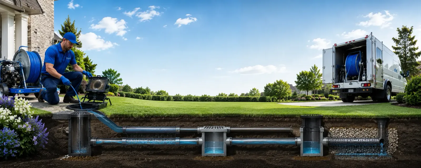 Outdoor drain cleaning information for Clontarf, MN